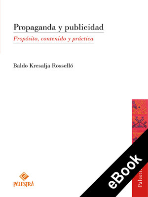 cover image of Propaganda y publicidad